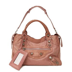 Balenciaga The Giant City Leather Shoulder Bag